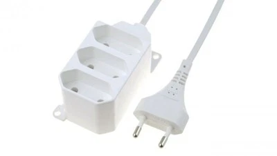 JONEX Przedłużacz 3-gniazda b/u Euro 2,5A 3m /OMYp 2x0,75/ biały PS-362 P