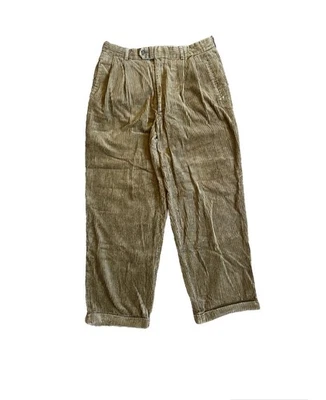 Pantalones Louis Raphael Vintage Ancho Ballena Pana Plisados Años 90 32x28 Foto 1 de 4