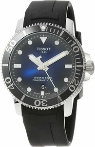 Correa de goma automática suiza de acero inoxidable Tissot Seastar 660/1000 para hombre,... - Imagen 1 de 5