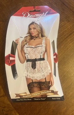 Dreamgirl DAMA PARA BURLARSE CON LIGAS ADJUNTAS, GORRA, COSQUILLAS etc #9766 Foto 1 de 4