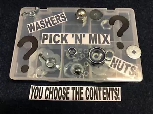MAKE YOUR OWN, Metric, Nut & Washers, BZP, Box Assortment. - Picture 1 of 3