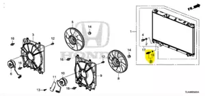 Genuine OEM Honda 37870-RZA-007 Coolant Temperature Sensor 2007-2019 CR-V - Picture 1 of 1
