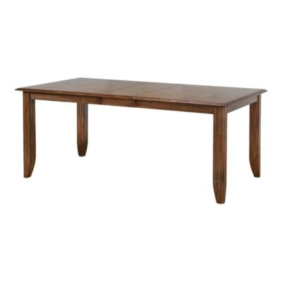 Mesa de comedor extensible Sunset Trading Simply Brook 72" en madera marrón Foto 1 de 4