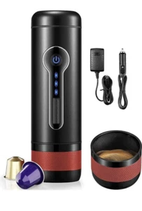 Conqueco Portable Espresso Machine 28.47WH Battery, 15 Bar, Water Filter - Picture 1 of 6