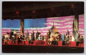 Disney World Walt Postcard Vtg Hall Of Presidents - Picture 1 of 2