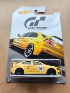Hot Wheels 2018 GRA TURISMO 2008 LANCER EVOLUTION YELLOW 3/8 - Picture 1 of 1