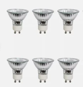 6 x 35Watt GU10 BIANCO CALDO ALOGENO PAR16 25° - Foto 1 di 1