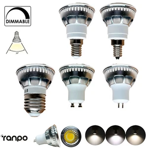 6W 9W 12W LED Spotlight For Room E27 Black 12V 24V 220V 240V E14 Bulb Red COB - Picture 1 of 18