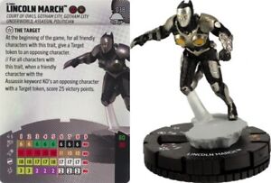 DC HEROCLIX NOTORIOUS RARE LINCOLN MARCH 038 COURT OF OWLS WITH CARD