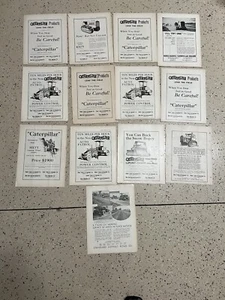Lot 13 1929-31 CATERPILLAR TRACTOR MAGAZINE ADS TRUE VINTAGE VGC - Picture 1 of 24