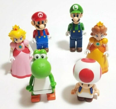 6 KNEX Mario Kart Wii Mini Figures Nintendo Princess Peach Daisy Luigi K'NEX - Image 1 of 4