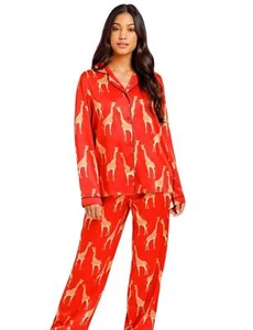Chelsea Peers Satin Pyjama Set Long Length Soft Womens Nightwear CW9004RGRA - Picture 1 of 20