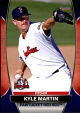 2018 Pawtucket Red Sox Choice #18 Kyle Martin Fredericksburg Texas Baseball Card