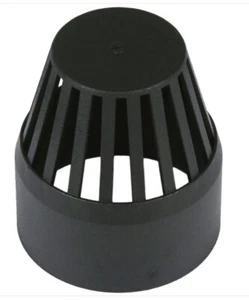 Capot d'aération de sol Brett Martin noir effet cascade fonte push fit BS427ci - Photo 1/1