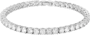 14K Gold Plated Cubic Zirconia Classic Tennis Bracelet | Gold Bracelets for W... - Picture 1 of 12