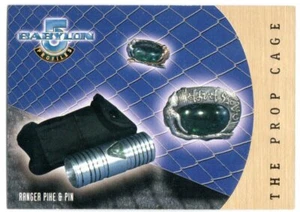 BABYLON 5 1999 SKYBOX PROFILES PC7 THE PROP CAGE INSERT CARD Ranger Pike and Pin - Picture 1 of 2