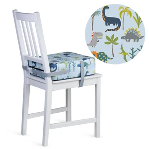 Stylish Children Toddler Kids Booster Seat Cushion for Dining Chair Dinosaur Blu - Picture 1 of 8