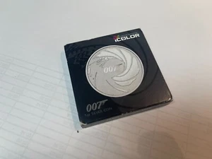 $1 Tuvalu 2020 James Bond 007 1 oz silver IColor colorized Limited Edition - Picture 1 of 4