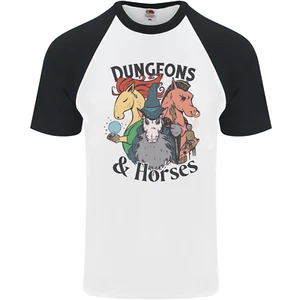 Baseball-T-Shirt Dungeons & Horses Rollenspiele RPG Herren S/S - Bild 1 von 9