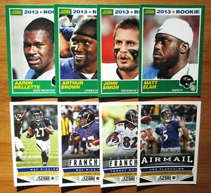 2013 Score BALTIMORE RAVENS Team Set w/ SP's Super Bowl - Justin Tucker Rookie - Picture 1 of 5