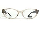 Tempo WP5105 CR/BR Eyeglasses Frames Brown Clear Cat Eye Full Rim 52-16-135