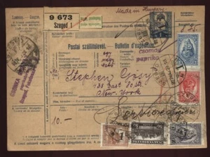 UNGARISCH ""SZEGED"" PAKETPOSTQUITTUNG 1928 - Bild 1 von 2