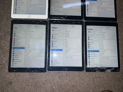 Lot of 10 UNLOCKED Apple iPad Air 2 A1566 BROKEN SCREENS read description #2 - Image 1 of 4