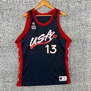 Vintage Shaquille O’Neal Basketball Jersey Men XL Olympics Dream Team Champion - Picture 1 of 11