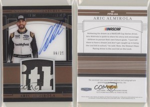 2020 Panini National Treasures Premium Midnight /25 Aric Almirola Patch Auto