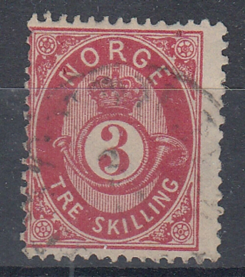 NORUEGA 1871-5 3sk CARMINE USADO (ID:485/D56967) Foto 1 de 1