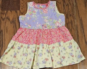 Hanna Andersson Girls Sz 80 (2T) Tiered Dress CUTE! EUC - Picture 1 of 4