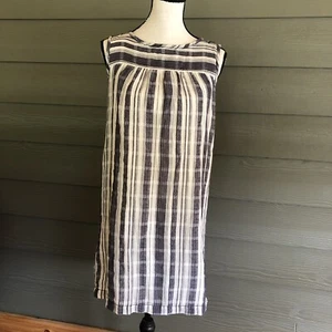 Vestido para mujer Max Studio talla pequeña S azul blanco algodón a rayas NUEVO $118 - Imagen 1 de 8