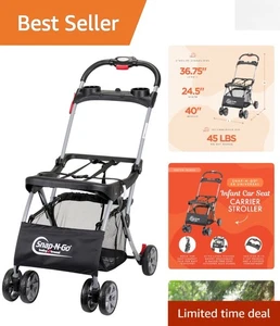 Snap-N-Go EX Porta Asiento de Coche Universal - Cochecito Paraguas Compacto para Bebés - Imagen 1 de 7