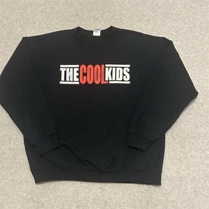 The Cool Kids Crewneck Sweater Black Red Graphic Mens Large Hip Hop Vintage Rap - Picture 1 of 7