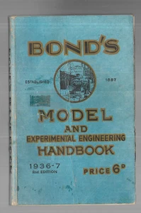 Bond's Model and Experimental Engineering Handbook. 1936-7. Paperback - Picture 1 of 4