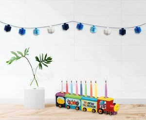 Honeycomb Dreidel Hanukkah Garland - 6' x 1.75" - Unlit - Picture 1 of 3