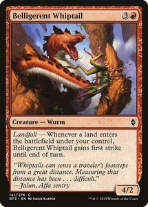 Belligerent Whiptail - BFZ (Battle for Zendikar) #141 MTG Magic The Gathering - Picture 1 of 1