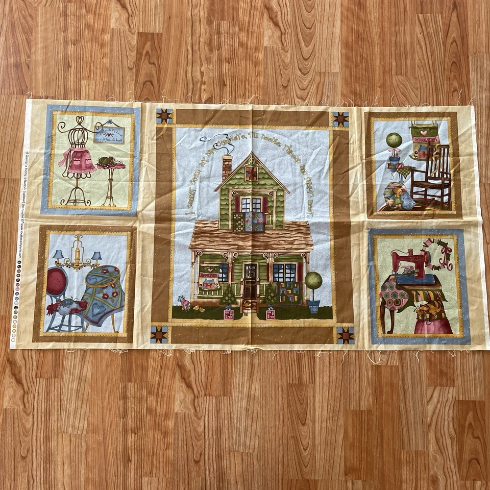 A Quilter’s 家用缝纫机猫篮屋面板南希橱柜 — 第 1/4 张图片