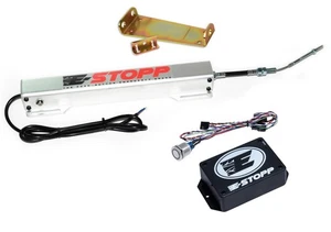 E-Stopp Electric Push Button Parking Brake Kit with Combiner Bracket - Foto 1 di 9