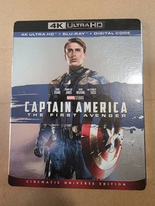 Captain America: The First Avenger 4K Blu-ray Digital W/slipcover New Marvel - Picture 1 of 2