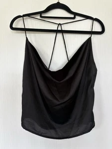 Women’s Cowl Neck Top Satin - Picture 1 of 6
