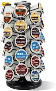 40 Keurig K Porta Tazze Cialde Caffè Giostra Supporto Organizzatore Espositore Nero - Foto 1 di 8