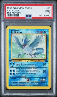 Articuno 1st Edition PSA 9 1999 Pokemon Fossil #17 - Image 1 of 2