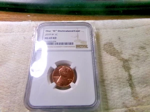2019 W LINCOLN CENT MS69 RED NGC UNCIRCULATED - Picture 1 of 2