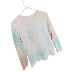 Disney Youth Tie Dye Long Sleeve Spirit Jersey Top Pullover Multicolor Size XL - Picture 1 of 10
