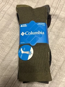 Columbia 4er-Pack melierte gerippte halb gepolsterte Crew-Socken für Herren mehrfarbig neu - Bild 1 von 3