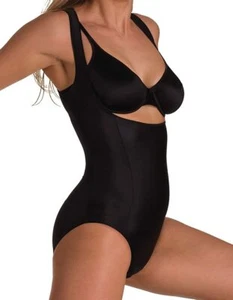 Naomi & Nicole Shapewear Firm Control Torsette Body Shaper 7052 Black Sz.S - Picture 1 of 6