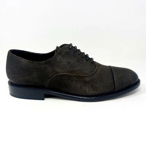Thursday Boot Co Executive Dark Olive Green Suede Mens Oxford Dress Shoes - Picture 1 of 5
