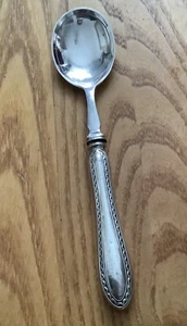 Antique Sterling Silver Handled Dessert Spoon. John Biggin. Sheffield 1918. - Picture 1 of 5