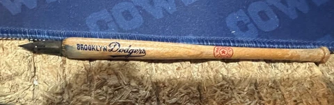BROOKLYN DODGERS---WOODEN 5" BASEBALL BAT---INK WELL PEN Cover